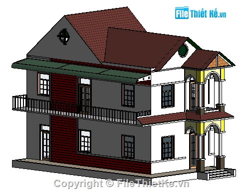 BIỆT THỰ FULL (FILE REVIT),biệt thự,file revit biệt thự